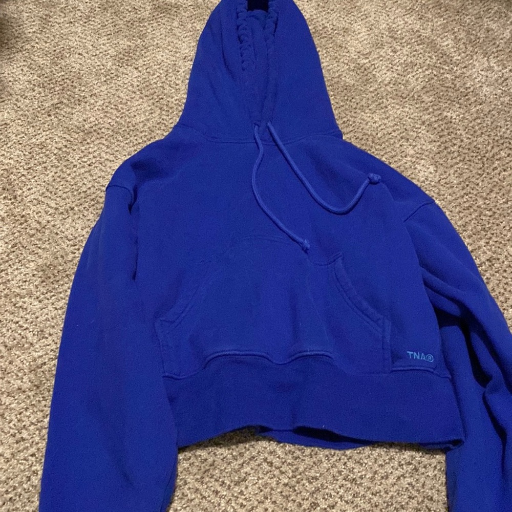 ARITZIA Cosy Fleece Royal Blue Hoodie, S